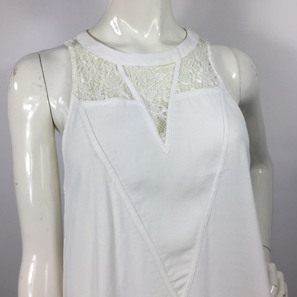 Leith Lace Yoke Tank M - Picture 2 of 8